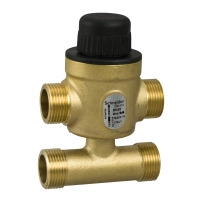 VZ419E Zone Valve, 3-Way with Bypass, PN16, DN20, G3/4 External Thread, Kvs 6.0 m?/h, 5.5 mm Stroke.