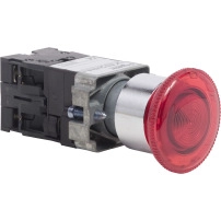 Complete push button, Harmony XAP, Pushbutton XB2B, diameter Ø22 mm, 600 VAC, 10 A