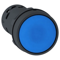 SCHNEIDER ELECTRIC Бутон, син, 22mm, 1NO+1NC