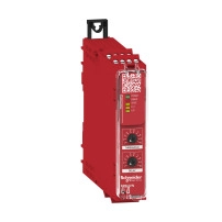 SCHNEIDER ELECTRIC Safety module, zero speed monitoring with time delay, 48-240V AC / DC, screw