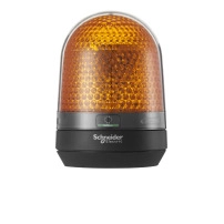 SCHNEIDER ELECTRIC Illuminated beacon without buzzer, orange, 100mm, integral LED, 100-230V AC