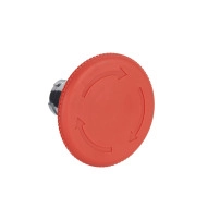 Emergency switching off head, Easy Harmony XB2, metal, red mushroom 60mm, 22mm, latching turn to realease