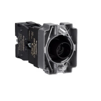 Light block with body and fixing collar, Easy Harmony XB2, metal, without BA9S bulb, 0...380V AC, 1NO