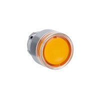 Head for illuminated push button, Easy Harmony XB2, metal, flush, orange, 22mm, spring return