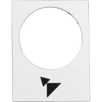 SCHNEIDER ELECTRIC Табелка-бяла напред ZB2BY4915