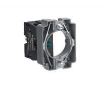 Single contact block with body and fixing collar, Easy Harmony XB2, metal, screw clamp terminal, 1NO
