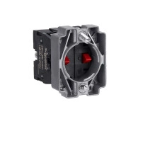 Single contact block with body and fixing collar, Easy Harmony XB2, metal, screw clamp terminal, 2NC