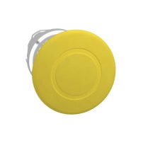 Head PB metal yellow mushr 40mm push