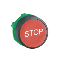 SCHNEIDER ELECTRIC Глава за бутон, червена, 22mm, пруж. връщане, "STOP"