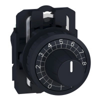 Potentiometer plast black 6mm shaft