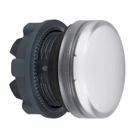 Pilot Light plast white plain lens BA9s