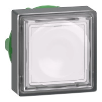 Head ill PB metal white square flush LED