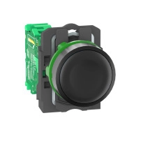 SCHNEIDER ELECTRIC Wireless and batteryless transmitter, push button, plastic, black, 22mm, spring return