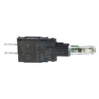 Светещ блок с вград. LED230V, черв.,BODY FOR PILOT LIGHT ZB6 GREEN INTEGRAL