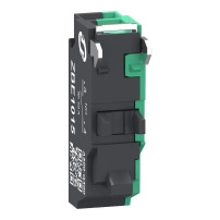 SCHNEIDER ELECTRIC Single contact block, silver alloy, compact push in terminals, 1NO