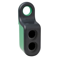Empty mobile use plast green 2 hole