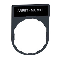 Leg hold plast 8x27 mark ARRET/MARCHE