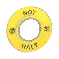 Надписана легенда O60 за авариен стоп - NOT-HALT /logo ISO13850
